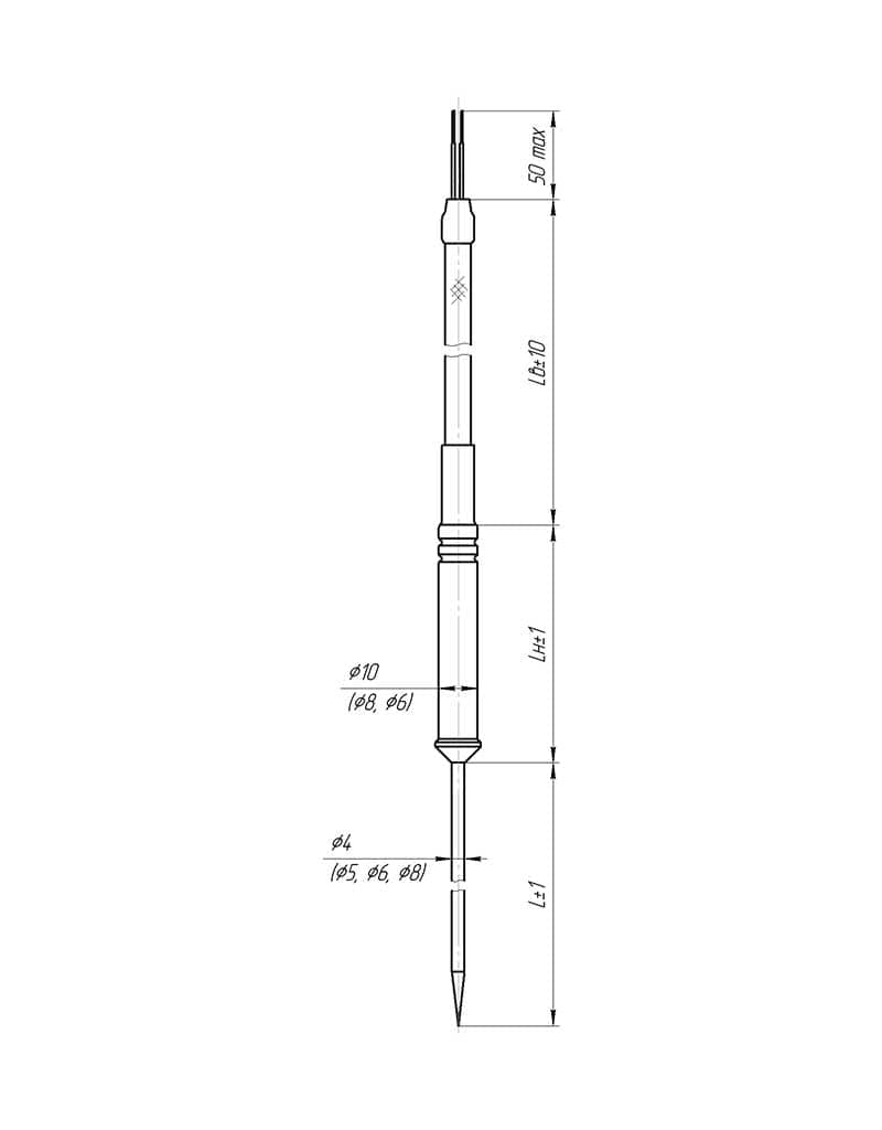 Temperature sensor drawing 106