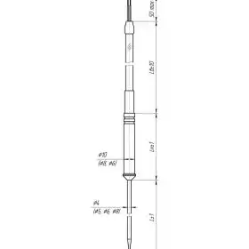 Temperature sensor drawing 106