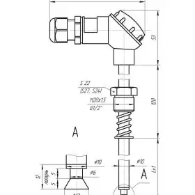 Temperature sensor drawing (Mod 202)