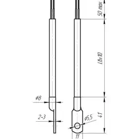 Temperature sensor drawing (Mod 203)